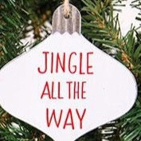 GEAS4322 Jingle All The Way wood ornament