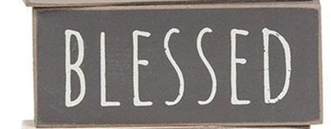 35937B Blessed dark gray  wood block