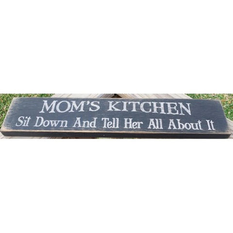 12656 - Mom's Kitchen primitive Wood Block
