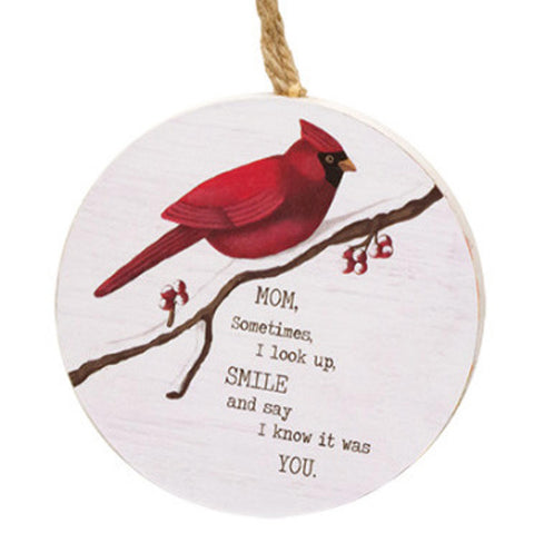 37429 mom cardinal ornament