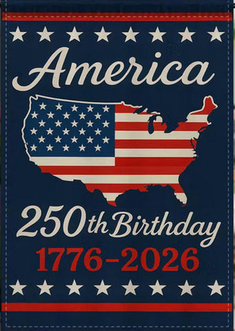 XK6073911 Double-Sided Garden Flag for Celebrating America 250th Birthday
