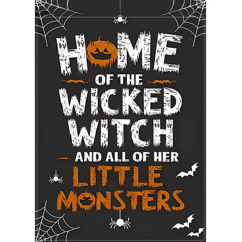 KC5828111 "Home of the Wicked Witch" Halloween Garden Flag - Double-Sided