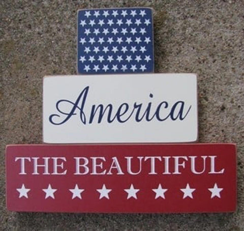 11539D - America The Beautiful set of 3 blocks