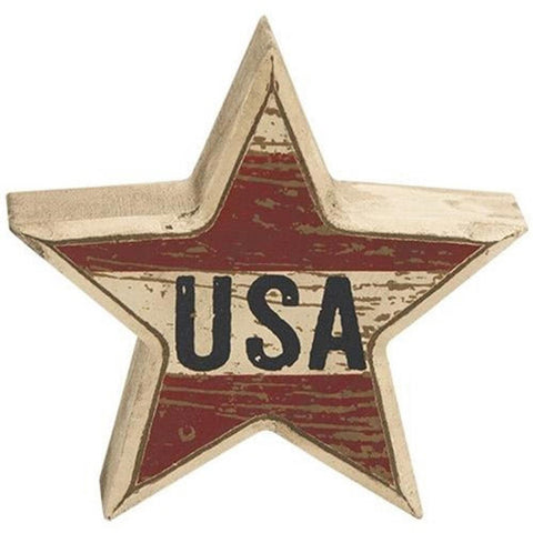 G34103 USA wood star