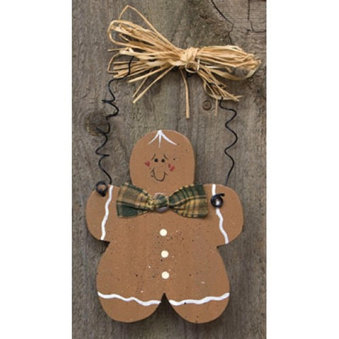 Wood Christmas Ornament D0035CWC - Gingerbread Man