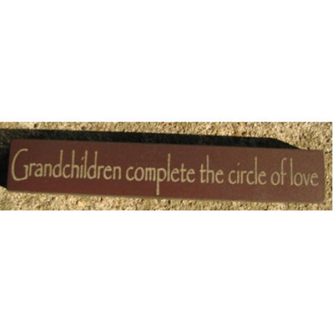 32314GM-Grandchildren Complete the circle of love MINI wood block