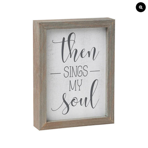 CA-3177 - Then Sings My Soul Barn Box  wood Sign