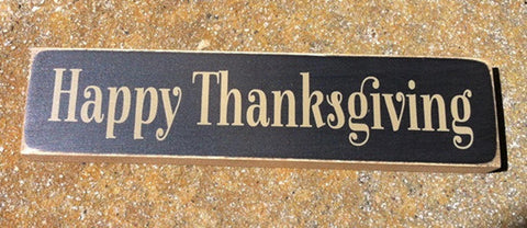 T2208 Happy Thanksgiving Wood Block