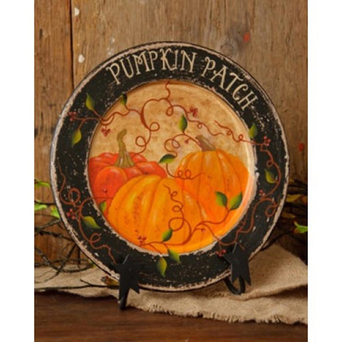 6W1518 - Pumpkin Patch Wood Plate