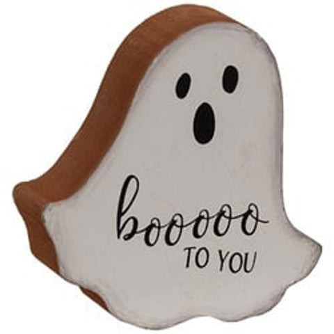 G38019HH Boo To You!  Ghost Shelf Sitter