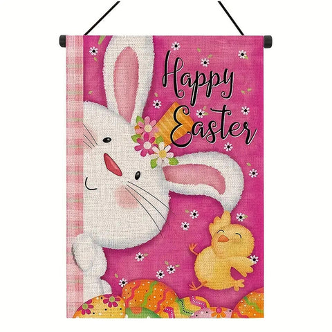Happy Easter Garden Flag