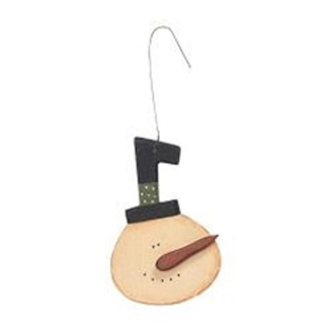 G36760 snowman in tophat ornament