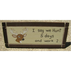 wood wedge sign
