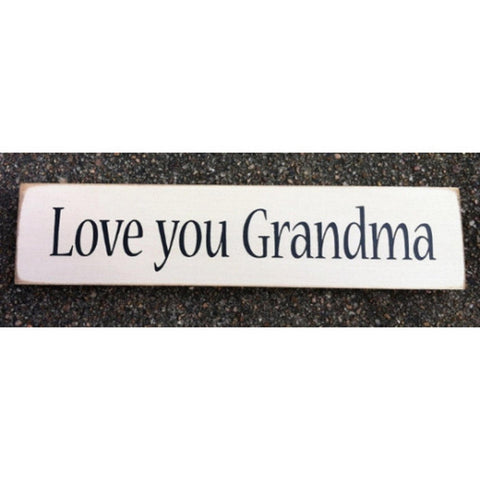 Primitive Country T2051 Love You Grandma wood block