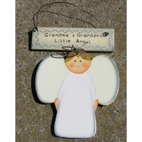 Wd1223A Grandma and Grandpa's Little Angel wood