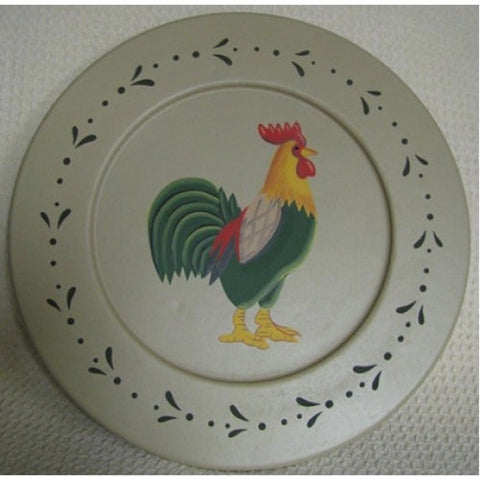 RPL10 - Rooster Wood Plate