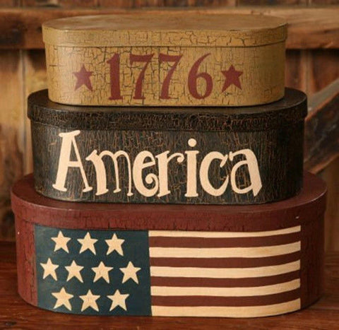 3B1312-1776 America s/3 nesting boxes