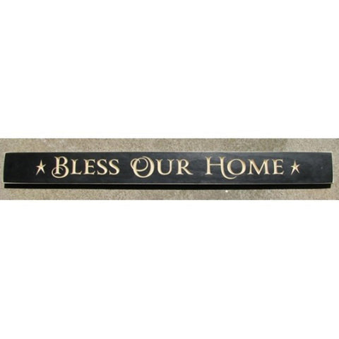 36BOH- Bless our Home Engraved Wood Block