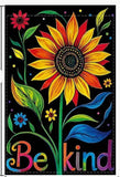 BF1472380  Vibrant Sunflower & Kindness Garden Flag,  Double-Sided Polyester