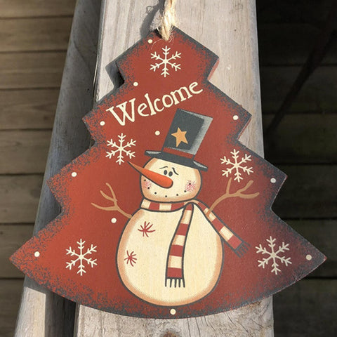 206-74705NB Welcome Tree Snowman Christmas Ornament