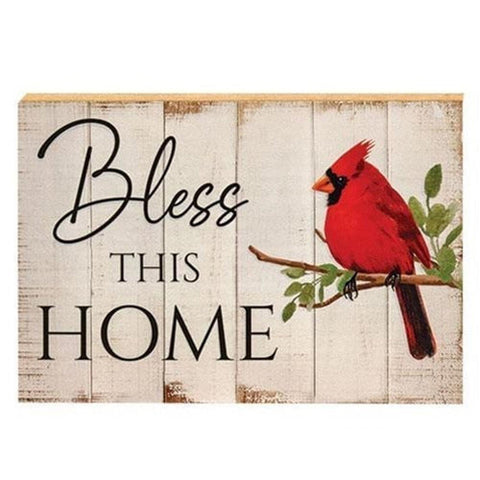 G22899 Bless This Home Cardinal Block