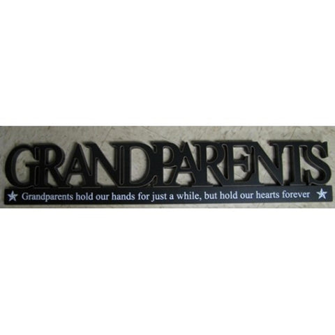 11146J - Grandparents Cutout Grandparents hold our hands for a little while, but