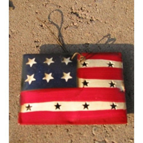 or318 Flag Christmas Ornament Metal