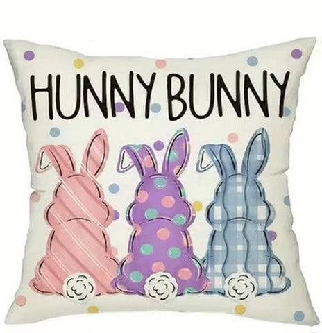 VB9722654 Hunny Bunny  Throw Pillow Cover (NO INSERT IS INCLUDED)