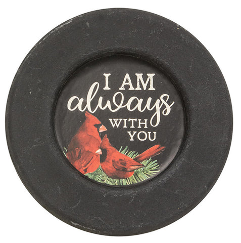 35665A I am always with you rustic wood plate