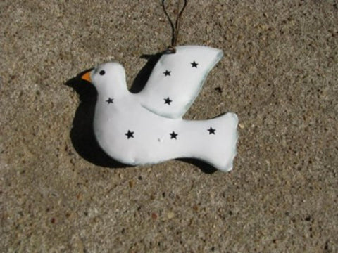 OR335- Dove tin punched ornament