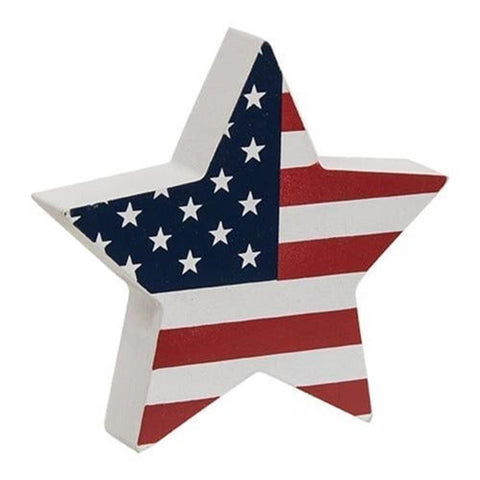 G37121L USA Flag Star Sitter