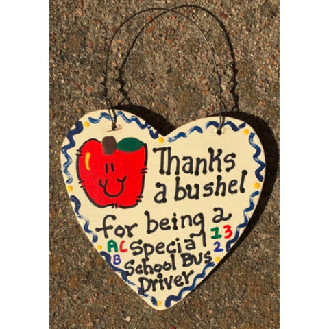Teacher Gift 6015 Thanks a Bushel Special School Bus Driver