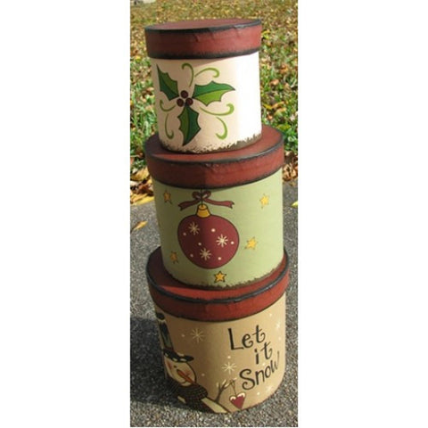 34577CB- Let It snow set of 3 boxes