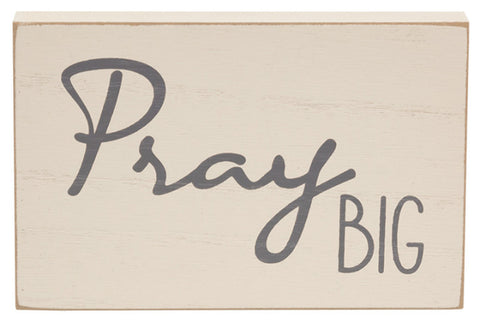 37022 Pray Big  wood block