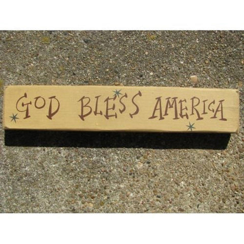 M9001GBA - God Bless America wood block