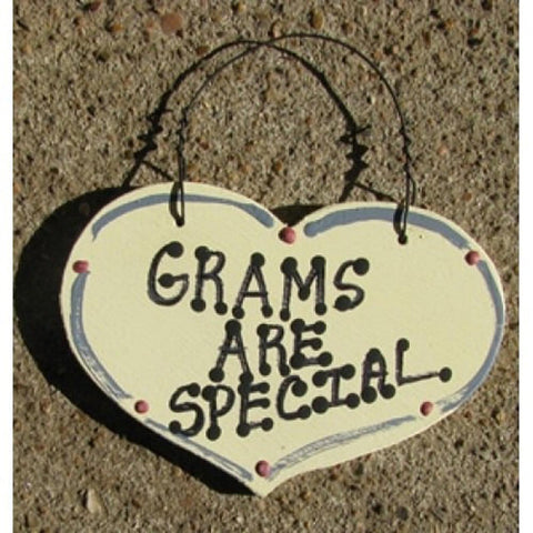 1034G - Grams Are Special smalll wood Heart
