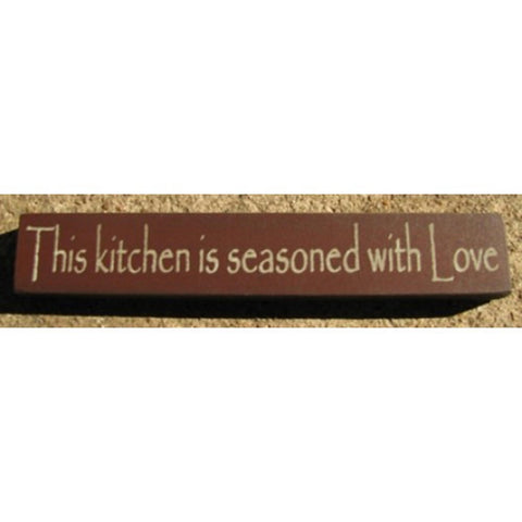 32319TM-This Kitchen is Seasoned with love,MINI wood block