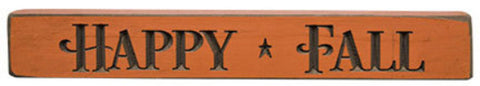 Happy Fall 12160 engraved Wood Block