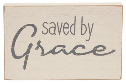 37022 Saved by Grace wood block