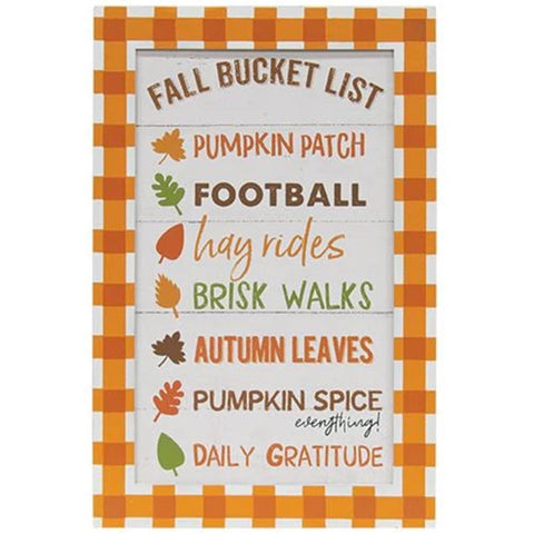 G34990 Fall Bucket List Sign