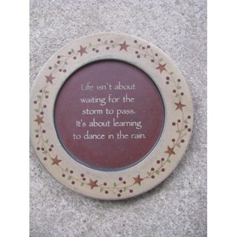 31530 Dance in the Rain wood plate