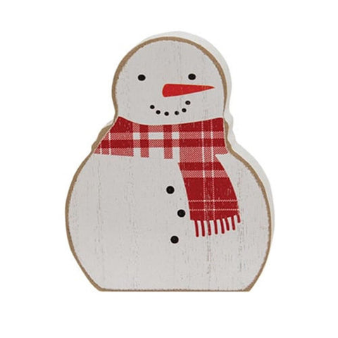 G37947 Snowman with red scarf