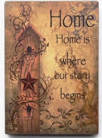 45361H - Home is Where your Story Begins wood sign