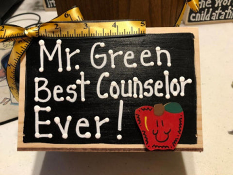 2799C School Counselor Gift (name of counselor) Best Counselor Ever!