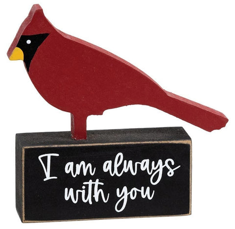37328 Wood Cardinal  "I Am Always With You" on Base