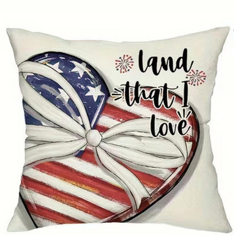 LH4069492 Land that I Love Throw Pillow Cover (NO INSERT)