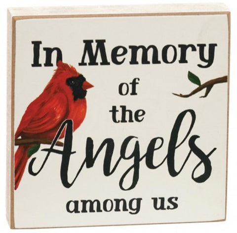 37224 A  In memory of the Angels among us wood block