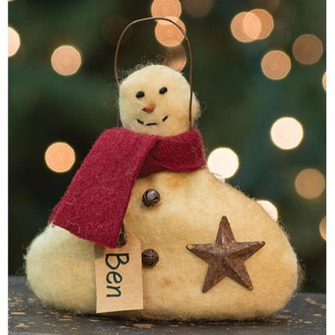 CS37042 Ben snowman ornament