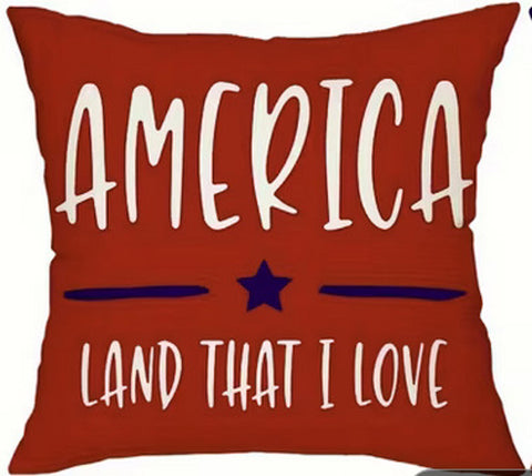 HD3689277 Flag Throw Pillow Cover (NO INSERT IS INCLUDED)