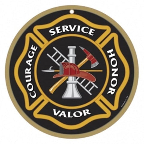Wood Sign 15428 Fire Fighters wood plaque -